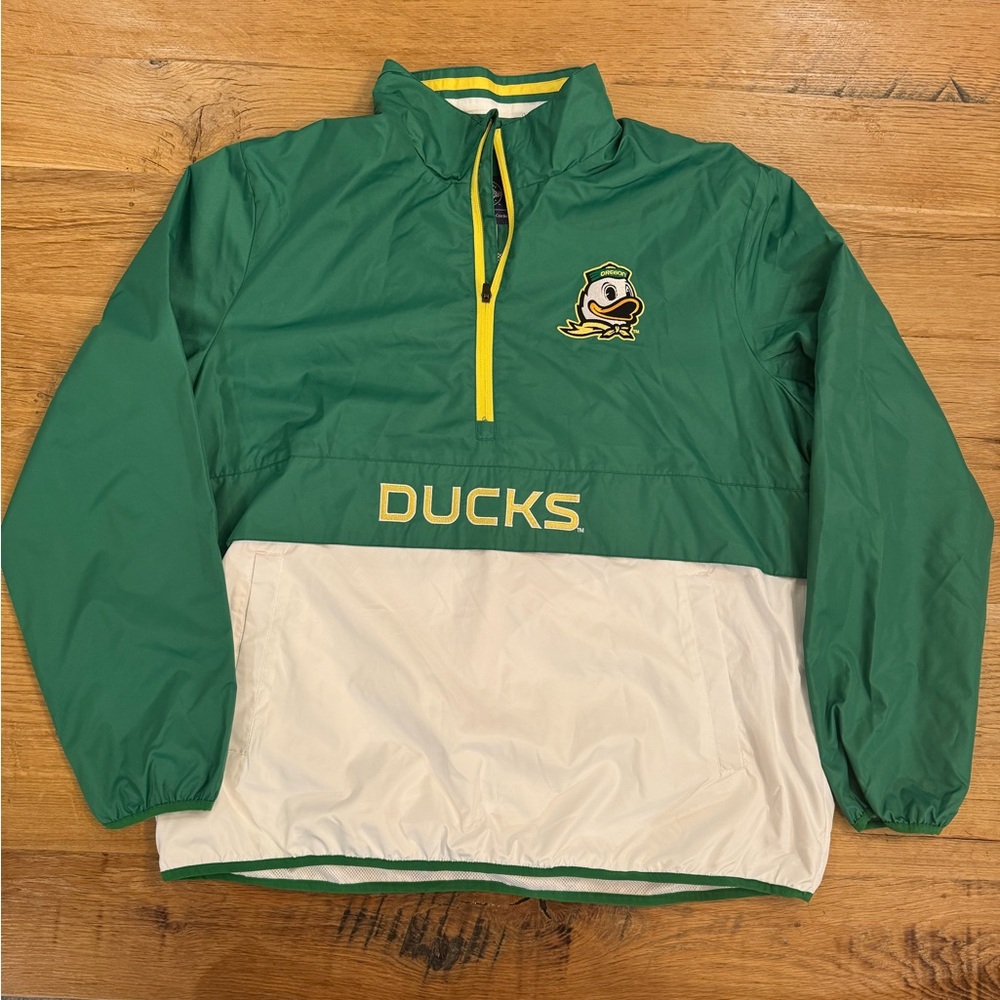 Oregon Ducks 1/4 Zip Pullover Jacket XXL